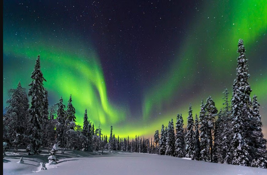 Northern Lights Viewing Spots, Lapland (e.g., Inari, Saariselkä, Levi), Finland